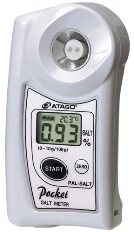 Atago 4250 PAL-SALT Digital Handheld Pocket Salt Meter, 0 to 10% Scale Range, 41 to 212&amp;deg;F-