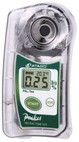 Atago 4535 PAL-TEA Pocket Tea Concentration Meter, 0 to 25% Brix Scale Range, 50 to 212&amp;deg;F-