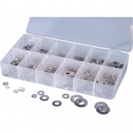 ATD Tools 360 Lock and Flat Washer Assortment, 350-piece, stainless steel-