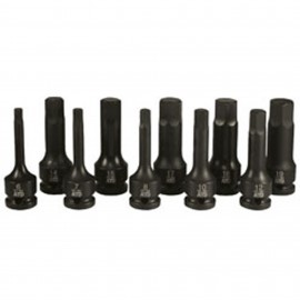 ATD Tools 4605 Impact Hex Driver Set, 1/2" drive metric, 10-piece-