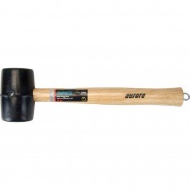 Aurora Tools TJZ043 Rubber Mallet with wood handle, 16 oz-