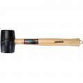 Aurora Tools TJZ043 Rubber Mallet with wood handle, 16 oz-
