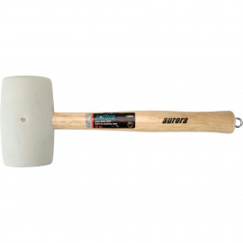 Aurora Tools TJZ046 Rubber Mallet with wood handle, 32 oz-