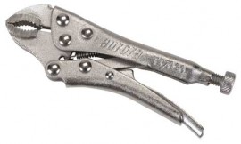 Aurora Tools TJZ090 Curved Jaw Locking Pliers with Wire Cutter, 4"-