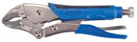 Aurora Tools TJZ093 Curved Jaw Locking Pliers with Wire Cutter, 10"-