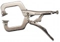 Aurora Tools TJZ096 C-Clamp Locking Pliers with Swivel Pads, 6"-