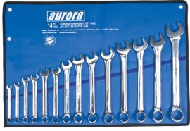 Aurora Tools TLV055 14-Piece SAE Wrench Set with Pouch-