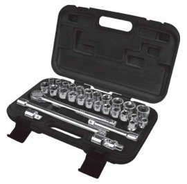 Aurora Tools TLV359 29-Piece SAE/Metric Socket Set, 1/2" Drive-
