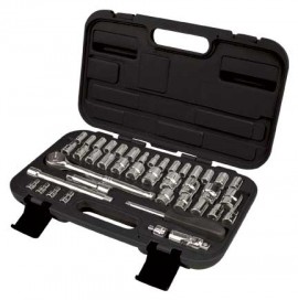 Aurora Tools TLV360 41-Piece SAE/Metric Socket Set, 1/4&quot; and 3/8&quot; Drive-