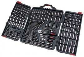 Aurora Tools TLV362 210-Piece SAE/Metric Socket Set, 1/4&quot;, 3/8&quot; and 1/2&quot; Drive-