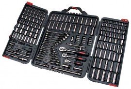 Aurora Tools TLV362 210-Piece SAE/Metric Socket Set, 1/4", 3/8" and 1/2" Drive-