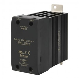 Autonics SRH1 Single Phase Solid State Relay with integrated heatsink, 30 A-