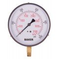 Baker 421AVND Series Pressure Gauge, 0 to 0-500 psi/0-3500 kPa, 4.5&amp;quot; dial, &amp;frac14;&amp;quot; NPT bottom, SS housing-