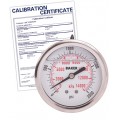 Baker AHNC Series Liquid Filled Pressure Gauge, 0 to 2000 psi/0 to 14,000 kPa, 2.5&amp;quot; dial, &amp;frac14;&amp;quot; NPT back, SS housing,-