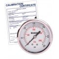 Baker AHNC Series Liquid Filled Pressure Gauge, 0 to 300 psi/0 to 2100 kPa, 2.5&amp;quot; dial, &amp;frac14;&amp;quot; NPT back, SS housing,-
