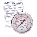 Baker AHNC Series Liquid Filled Pressure Gauge, 0 to 60 psi/0 to 400 kPa, 2.5&amp;quot; dial, &amp;frac14;&amp;quot; NPT back, SS housing,-