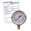 Baker AVNC Series Liquid Filled Pressure Gauge, 0 to 100 psi/0 to 700 kPa, 2.5&amp;quot; dial, &amp;frac14;&amp;quot; NPT bottom, SS housing,-