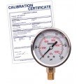 Baker AVNC Series Liquid Filled Pressure Gauge, 0 to 1500 psi/0 to 10,500 kPa, 2.5&amp;quot; dial, &amp;frac14;&amp;quot; NPT bottom, SS housing,-