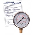 Baker AVNC Series Liquid Filled Pressure Gauge, 0 to 15 psi/0 to 100 kPa, 2.5&amp;quot; dial, &amp;frac14;&amp;quot; NPT bottom, SS housing,-