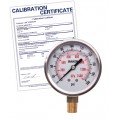 Baker AVNC Series Liquid Filled Pressure Gauge, 0 to 200 psi/0 to 1400 kPa, 2.5&amp;quot; dial, &amp;frac14;&amp;quot; NPT bottom, SS housing,-