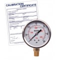 Baker AVNC Series Liquid Filled Pressure Gauge, 0 to 600 psi/0 to 4200 kPa, 2.5&amp;quot; dial, &amp;frac14;&amp;quot; NPT bottom, SS housing,-