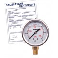 Baker AVNC Series Liquid Filled Pressure Gauge, 0 to 60 psi/0 to 400 kPa, 2.5&amp;quot; dial, &amp;frac14;&amp;quot; NPT bottom, SS housing,-