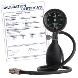 Baker B1600-NIST Squeeze Bulb Pressure Calibrator, 0 to 160 inH<sup>2</sup>O-