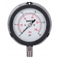Baker LF45 Series Liquid Filled Pressure Gauge, 0 to 15 psi/0 to 100 kPa, 4.5&amp;quot; dial, &amp;frac14;&amp;quot; NPT bottom, impact resistant phenolic case-
