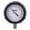 Baker LF45 Series Liquid Filled Pressure Gauge, 30&amp;quot;-0 to 30 psi, 4.5&amp;quot; dial, &amp;frac14;&amp;quot; NPT bottom, impact resistant phenolic case-
