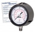 Baker LF45 Series Liquid Filled Pressure Gauge, 30&amp;quot;-0 to 30 psi, 4.5&amp;quot; dial, &amp;frac14;&amp;quot; NPT bottom, impact resistant phenolic case,-