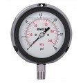 Baker LF45 Series Liquid Filled Pressure Gauge, 0 to 30 psi/0 to 200 kPa, 4.5&amp;quot; dial, &amp;frac12;&amp;quot; NPT bottom, impact resistant phenolic case-