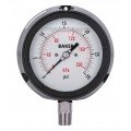 Baker LF45 Series Liquid Filled Pressure Gauge, 0 to 30 psi/0 to 200 kPa, 4.5&amp;quot; dial, &amp;frac12;&amp;quot; NPT bottom, impact resistant phenolic case-