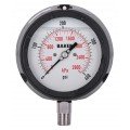 Baker LF45 Series Liquid Filled Pressure Gauge, 0 to 400 psi/0 to 2800 kPa, 4.5&amp;quot; dial, &amp;frac14;&amp;quot; NPT bottom,impact resistant phenolic case-