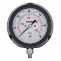 Baker LF45 Series Liquid Filled Pressure Gauge, 0 to 60 psi/0 to 400 kPa, 4.5&amp;quot; dial, &amp;frac14;&amp;quot; NPT bottom, impact resistant phenolic case-