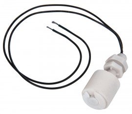 Baker LS300 Vertical Float Level Switch, Polypropylene &amp; Epoxy Float, Polypropylene Stem-