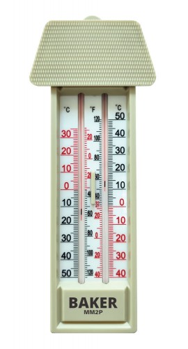 Baker MM2P Max/Min Thermometer, -40 to 120&amp;deg;F-