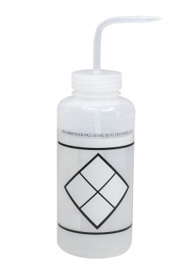 Bel-Art 11646-3832 Safety-Labeled Wide-Mouth Wash Bottles, 32 oz, LYOB-