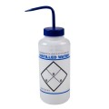 Bel-Art 11646-6032 Safety-Labeled Wide-Mouth Wash Bottles, 32 oz, distilled water-