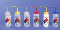 Bel-Art 11732-0008 Safety-Labeled Wide-Mouth Wash Bottles with 4-color labels, isopropanol, 32 oz-