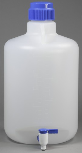 Bel-Art 118460050 Autoclavable Polypropylene Carboy with Spigot, 20 Liters-