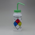 Bel-Art 12416-0012 GHS-Labeled Wide Mouth Wash Bottles, 16 oz, methyl ethyl ketone-