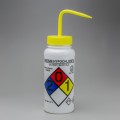 Bel-Art 12416-0015 GHS-Labeled and Safety-Vented Wide Mouth Wash Bottles, 16 oz, sodium hypochlorite-