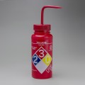 Bel-Art 12416-0016 GHS-Labeled Wide Mouth Wash Bottles, 16 oz, toluene-