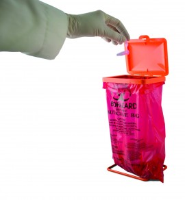 Bel-Art 13193-0500 Poxygrid Bench-Top Biohazard Bag Holder Kit-