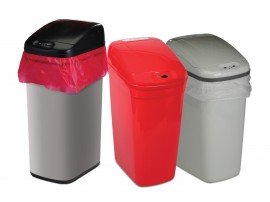 Bel-Art 13202-0022 Touch-Free Automatic Waste Can with lid, 7.3 gal-