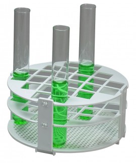 Bel-Art Scienceware 187410020 No-Wire Round Rack for 20mm Tubes White-