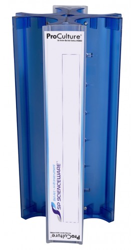 Bel-Art 18982-0314 ProCulture Petri Dish Rack, blue, 14.5&quot;-