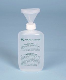 Bel-Art 24845-0000 Pocket-Size Emergency Eye Wash Bottle, 4 oz-
