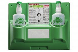 Bel-Art 24868-0000 Emergency Eye Wash Safety Station, 2 bottles, 32 oz-