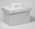 Bel-Art 24960-0002 Lead-Lined Polyethylene Storage Box, 8 x 12 x 8&quot;-